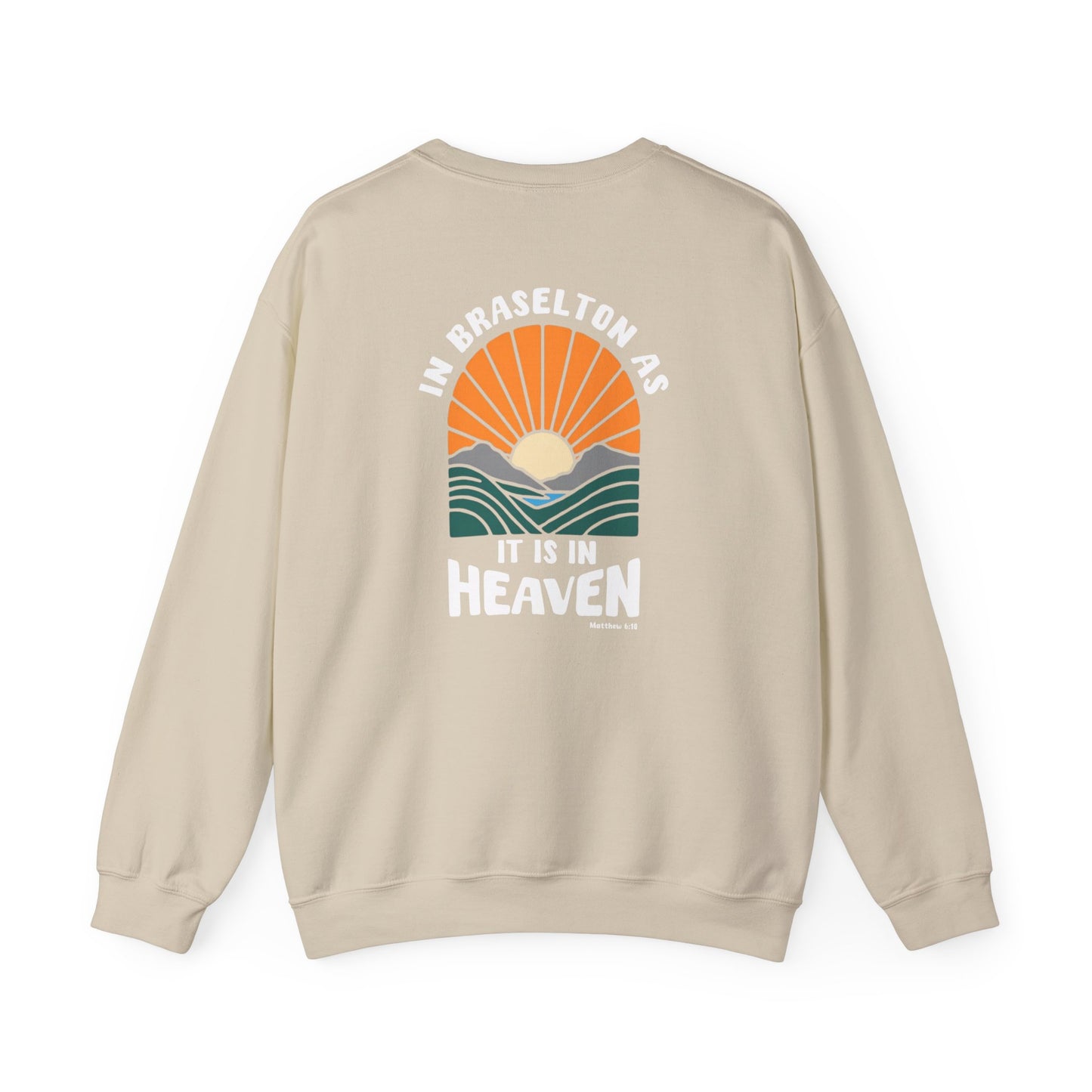 CUSTOMIZABLE In "your city" as it is in Heaven Crewneck Sweatshirt